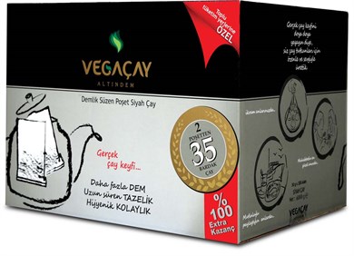 Vega Çay Altındem Demlik Süzen Poşet Çay 6000Gr (200 Adet x 30Gr)